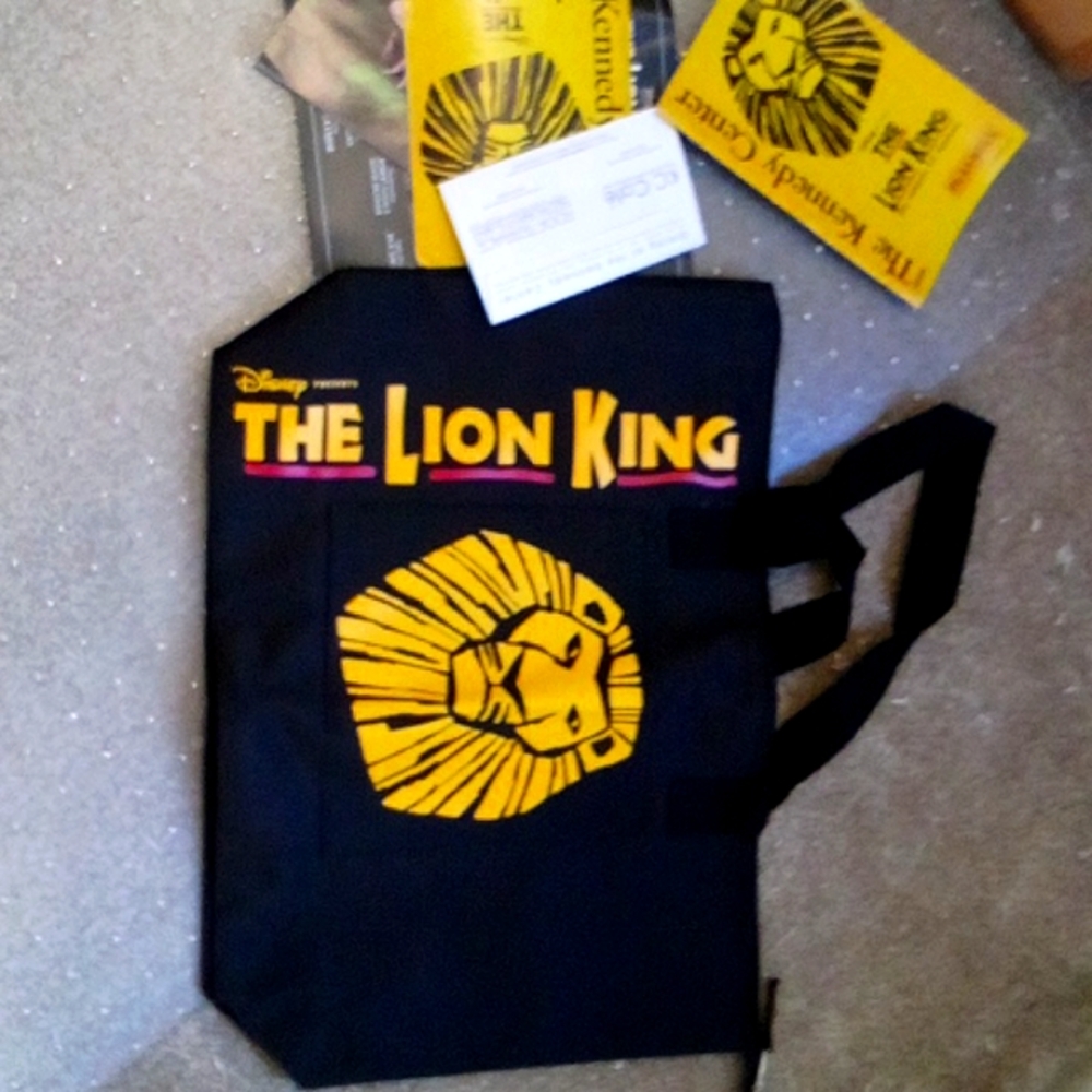 Disney Lion King Tote Handbag Purse Bag Broadway Booklets cast information New